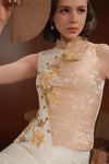 Solenia Qipao Top (Light Gold)
