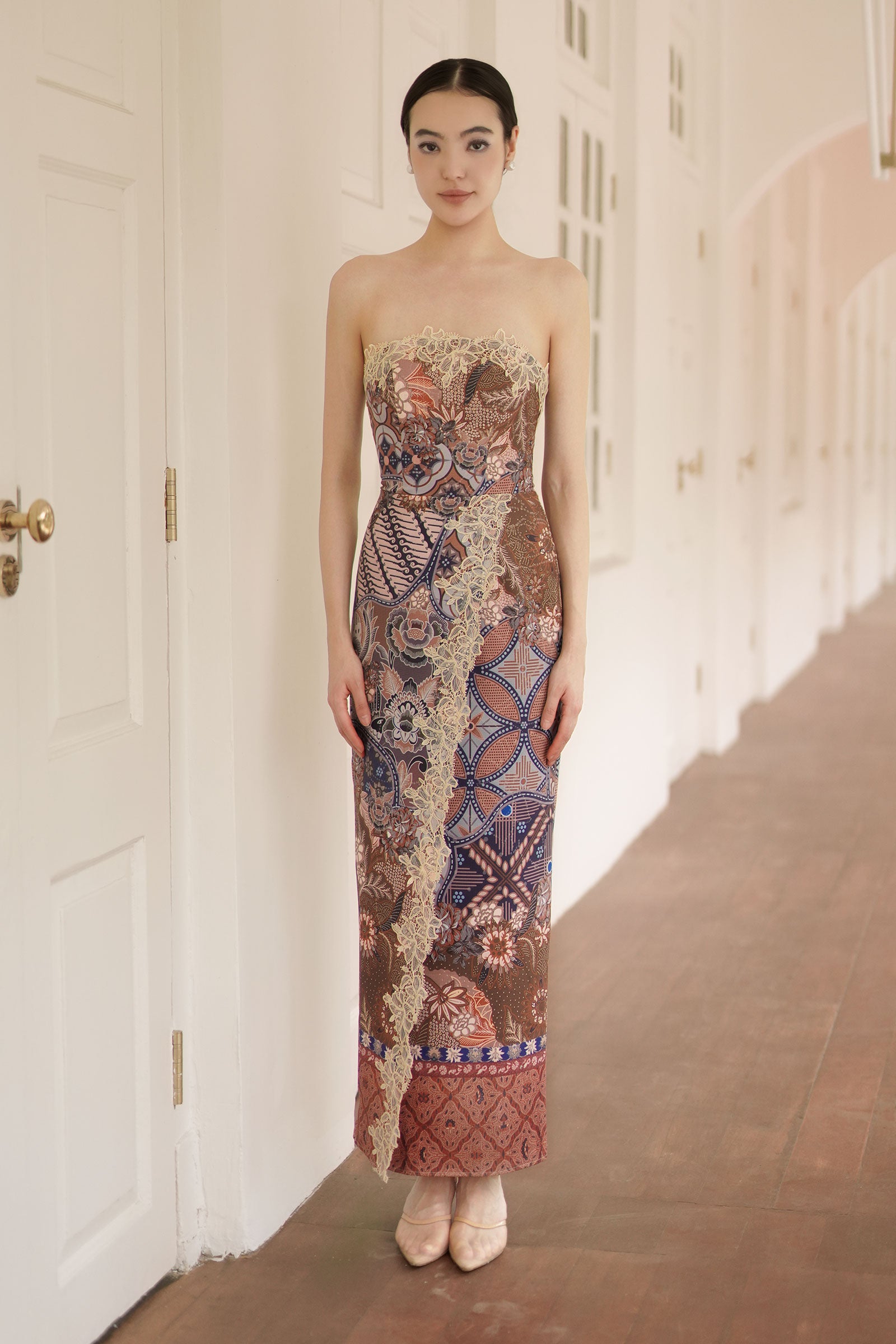 Soleil Kebaya Dress (Rich Brown)