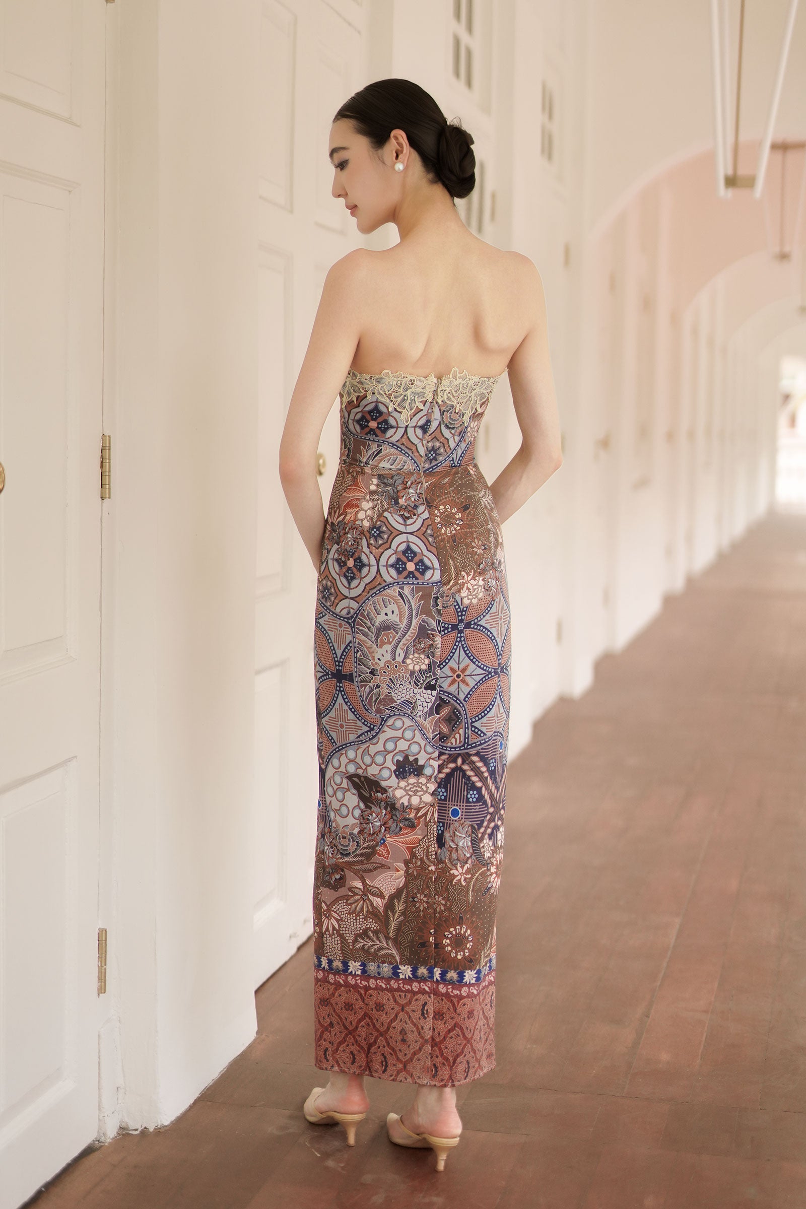 Soleil Kebaya Dress (Rich Brown)