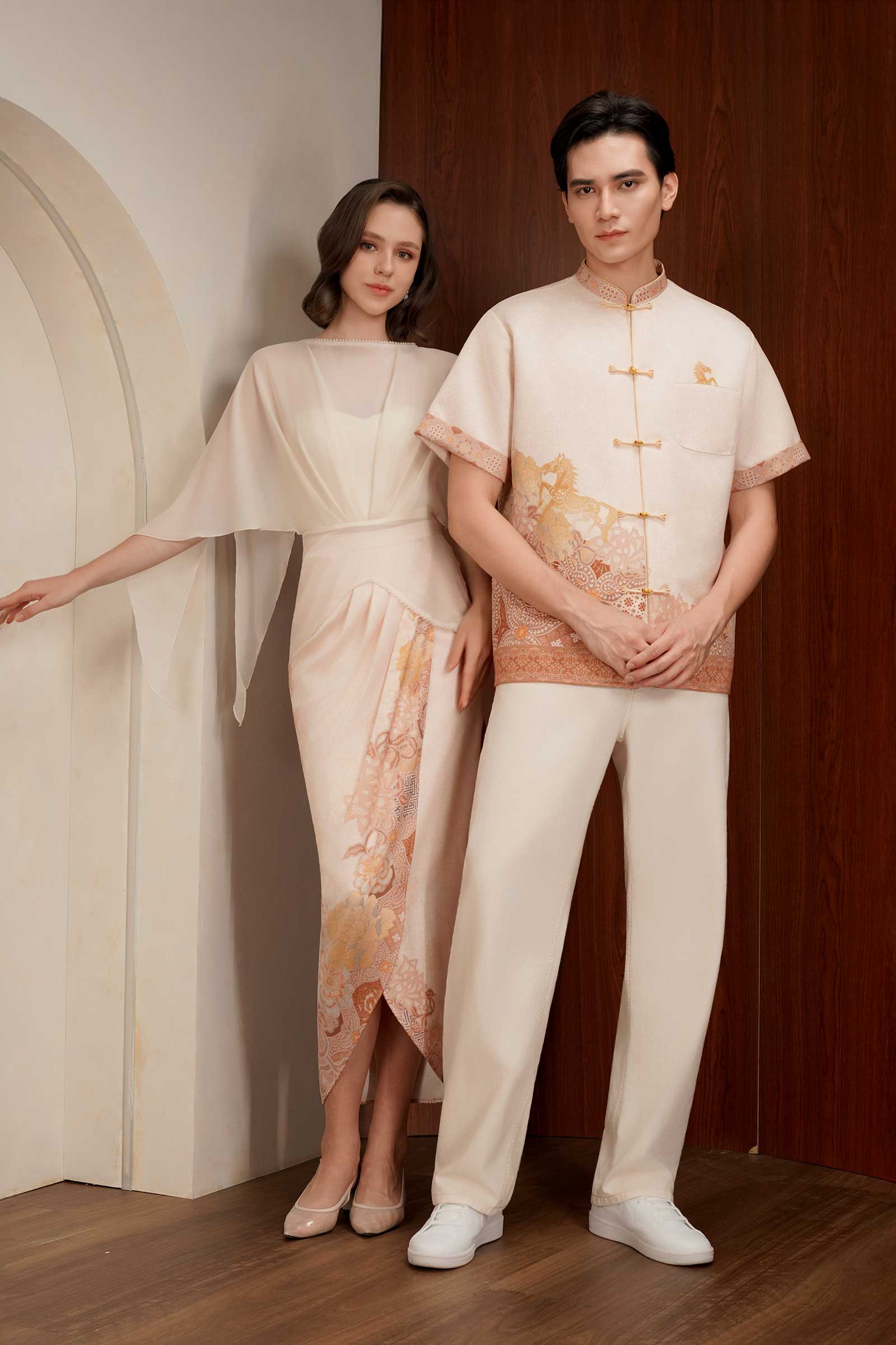 Aveline Kebaya Top (Cream)