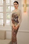 Isadora Batik Dress with Obi Belt (Printed)