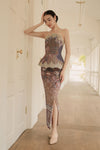 Isadora Batik Dress with Obi Belt (Printed)
