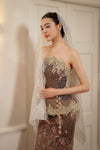 Isadora Top with Pearl Belt (White)
