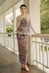 Isadora Top with Pearl Belt (White)