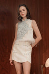 Sienna Qipao Top (Blue)