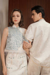 Sienna Qipao Top (Blue)