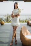 Davixe Tweed dress (White)