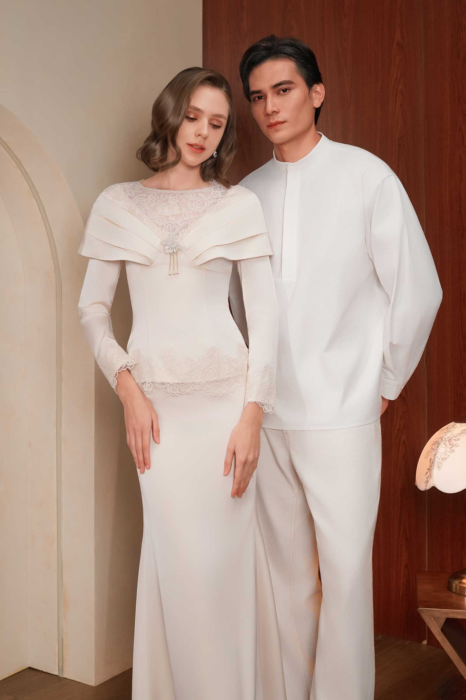 Rembulan Kebaya Set (Champagne)
