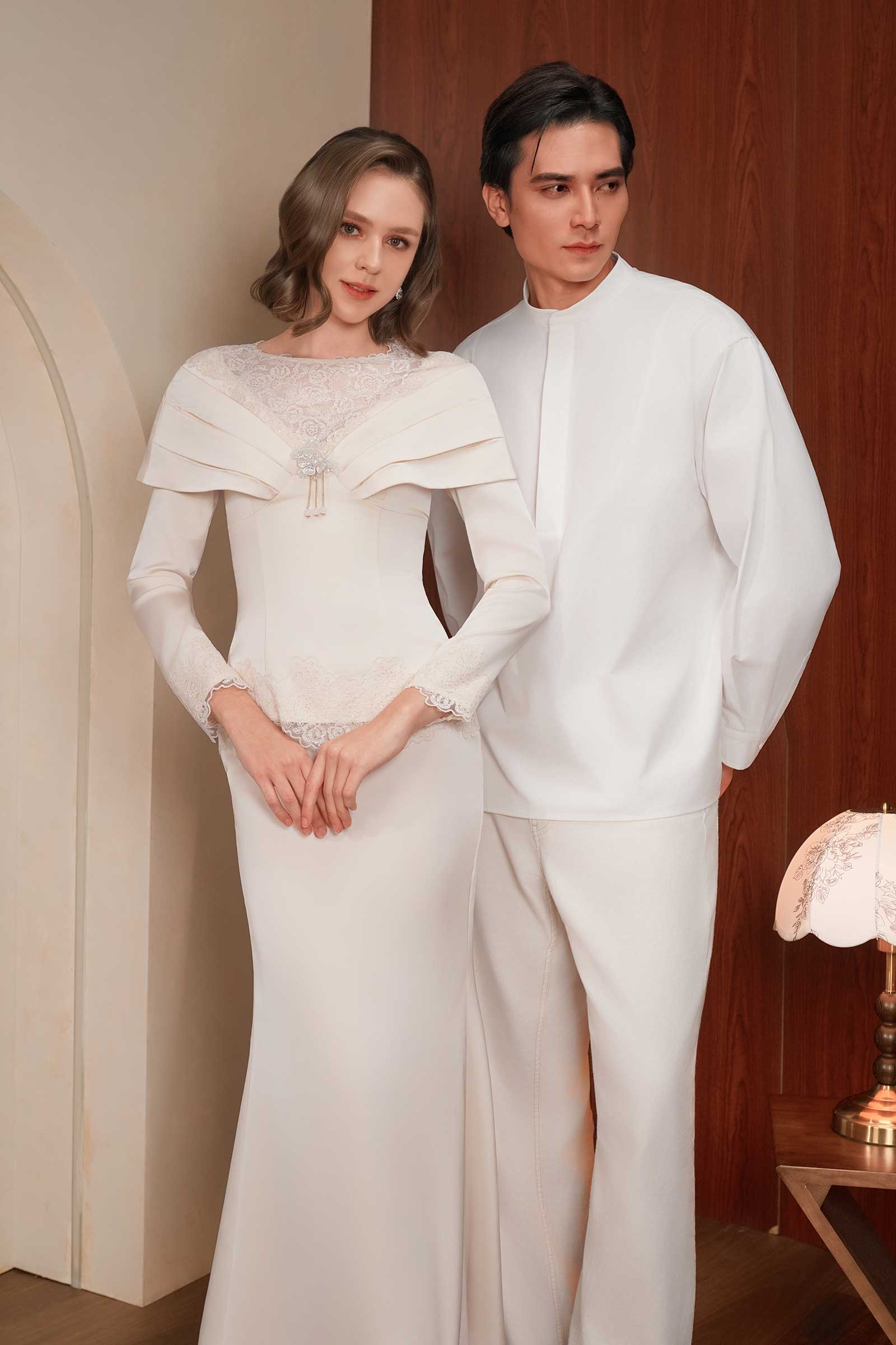 Rembulan Kebaya Set (Champagne)