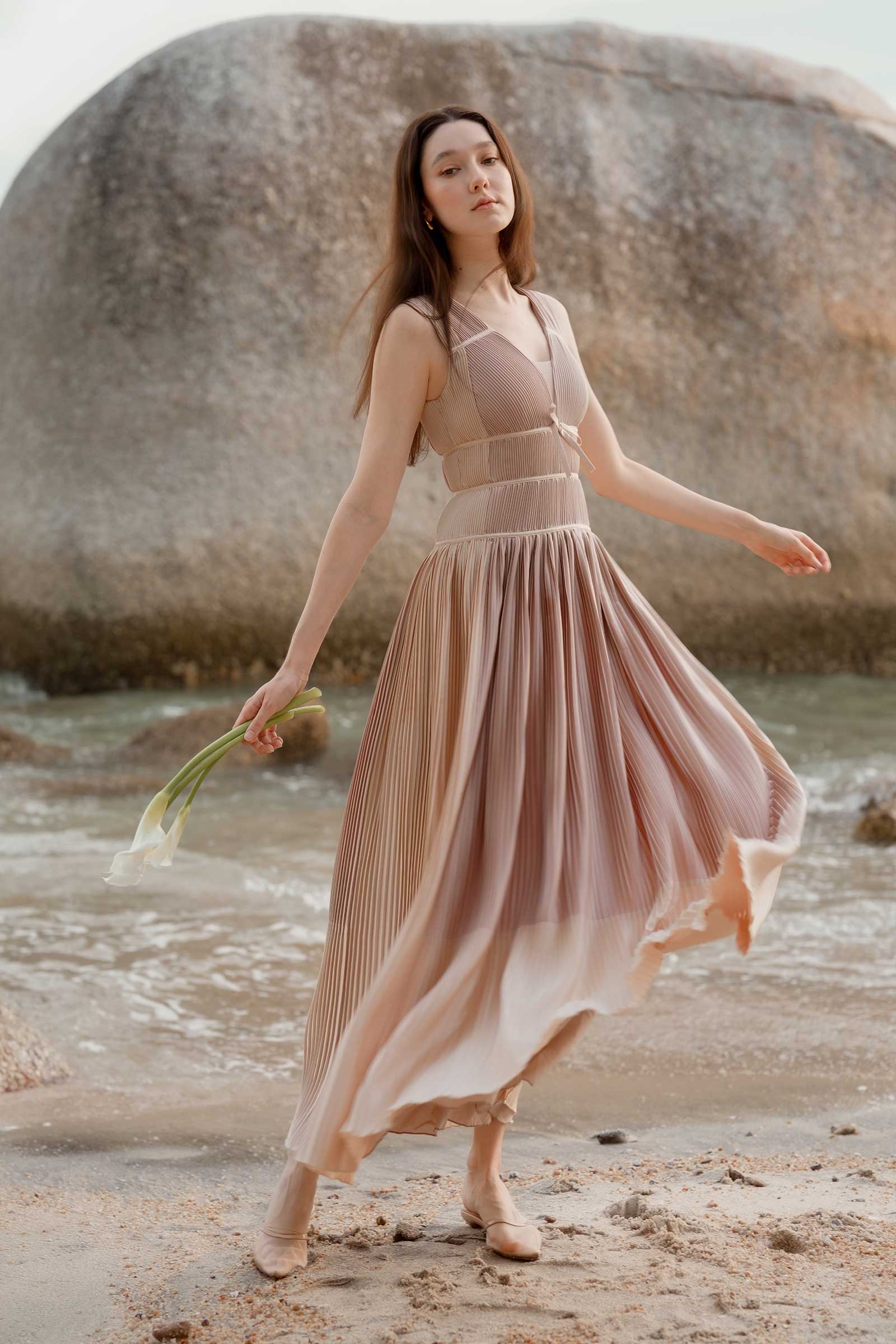 Dazelle Dress (Champagne)