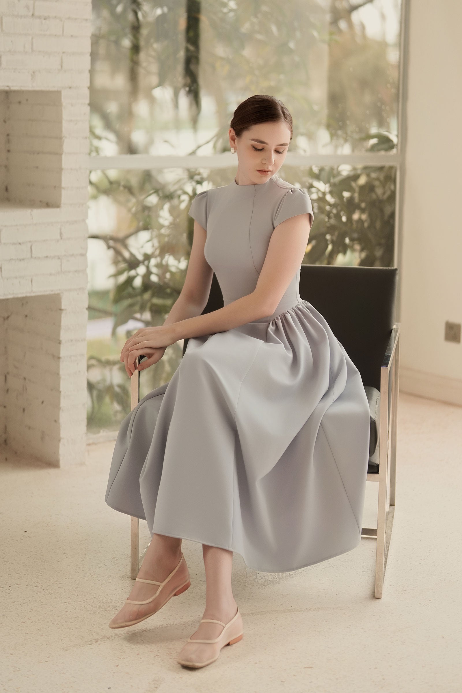 Élodie Dress (Grey)