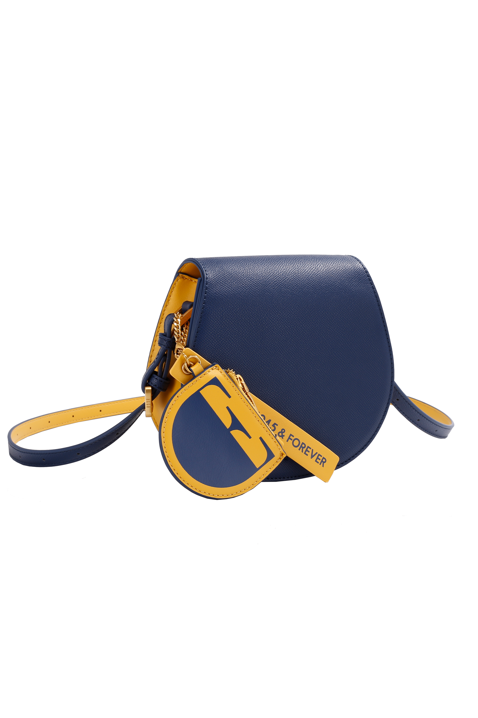 ELLE: Ell Hillary Saddle Bag (Navy)