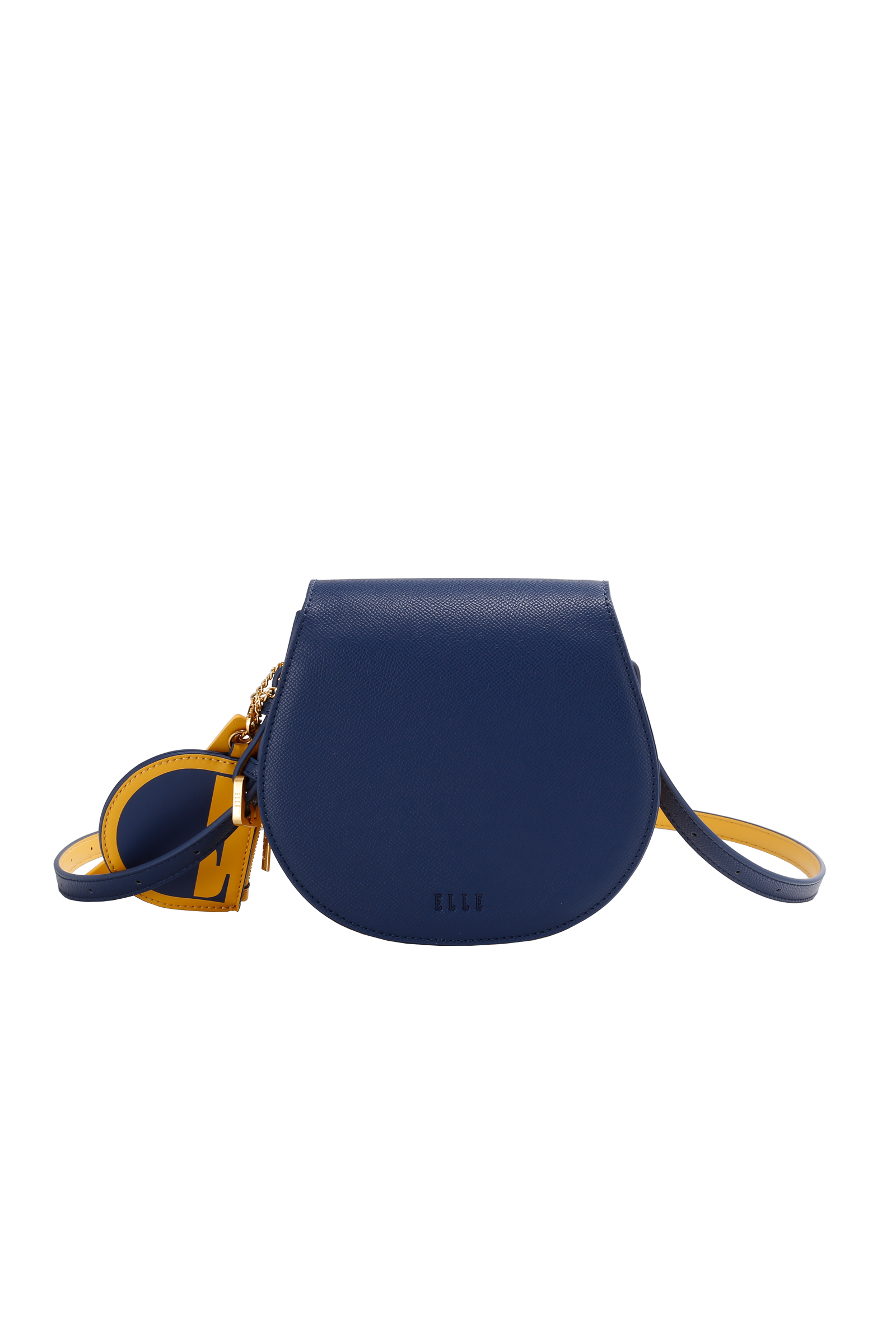 ELLE: Ell Hillary Saddle Bag (Navy)