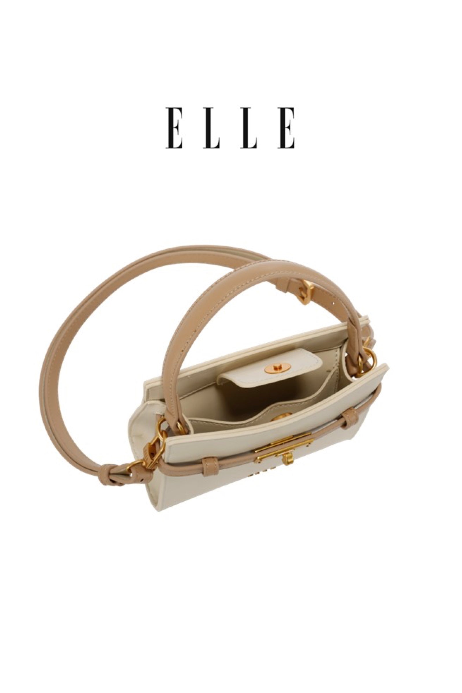 ELLE: ELIZABETH MINI BAG (Beige)