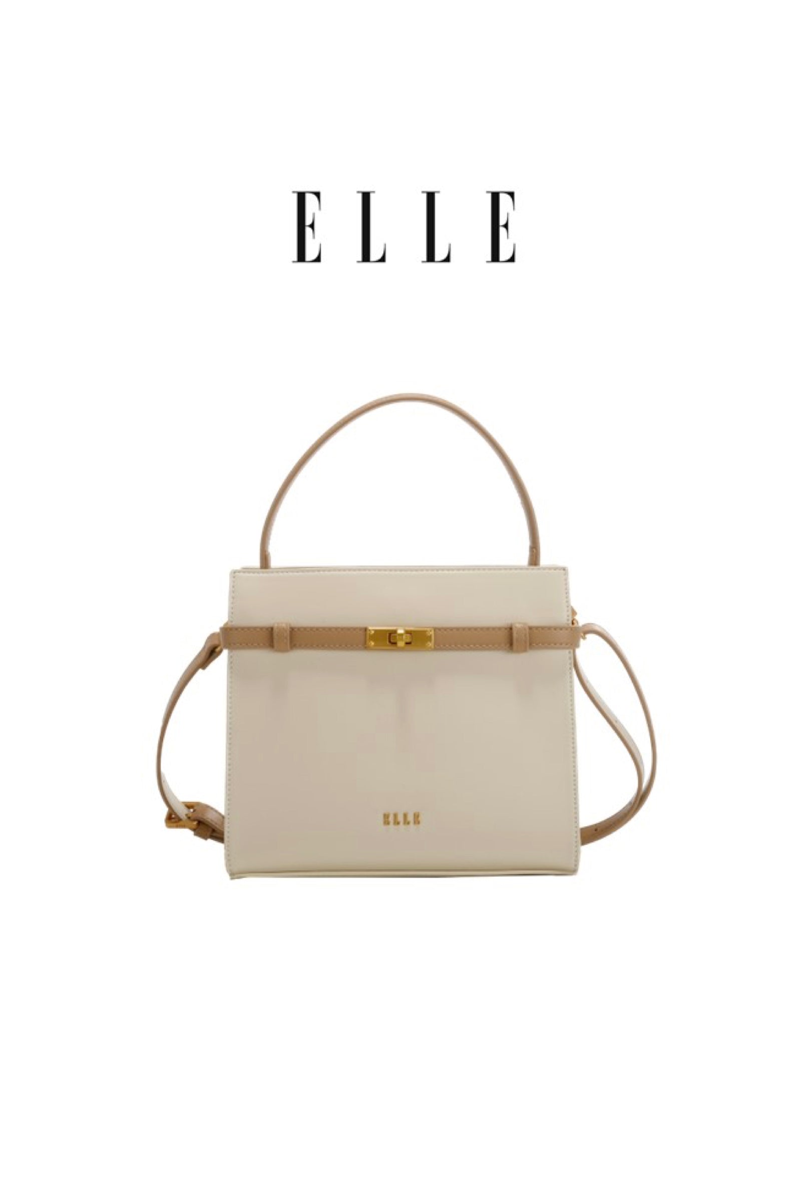 ELLE: ELIZABETH CARRY BAG (Beige)