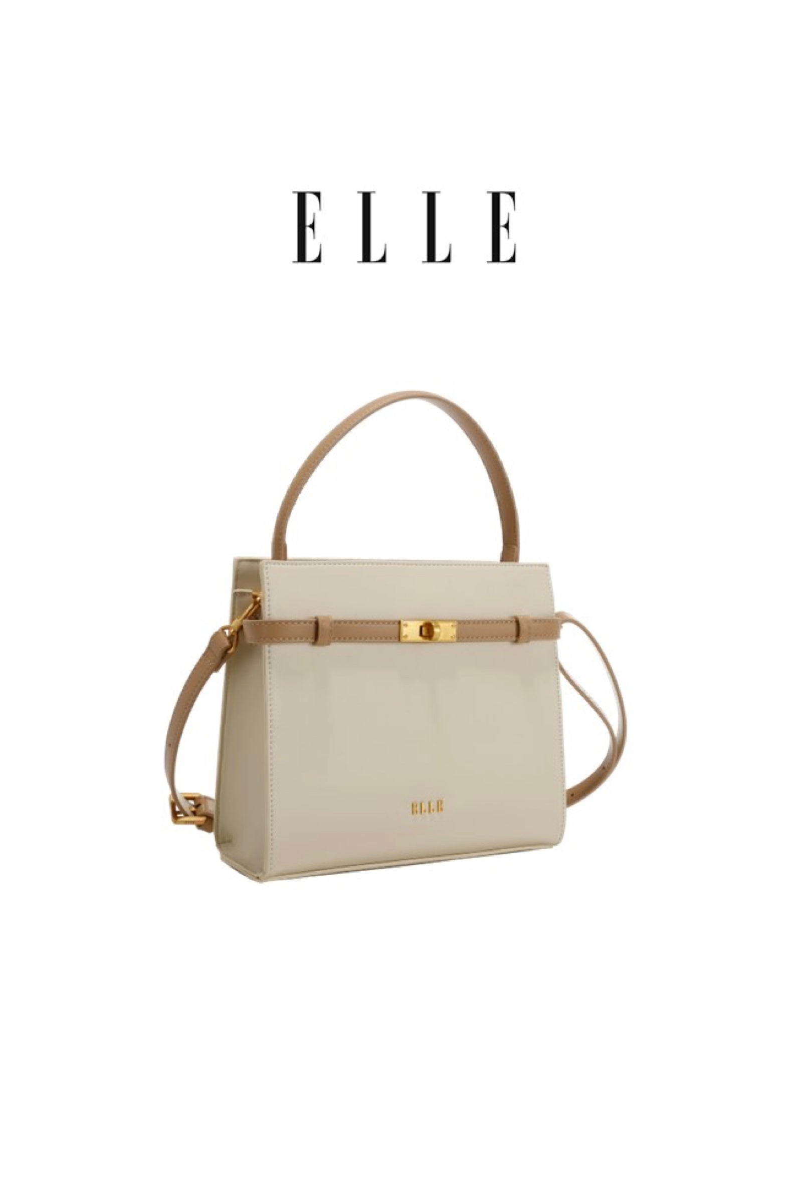 ELLE: ELIZABETH CARRY BAG (Beige)