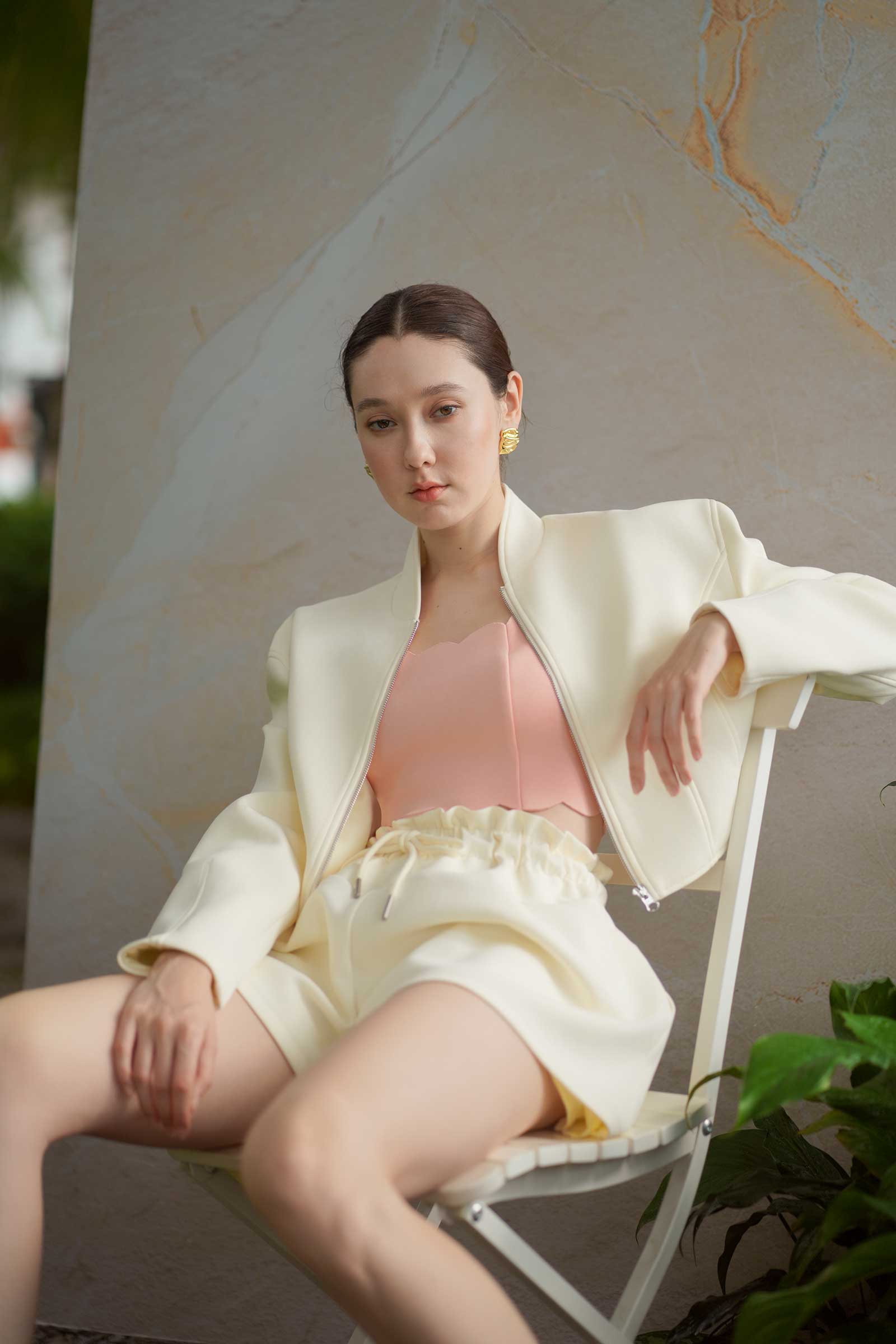 Devaya Scallop Top (Coral)