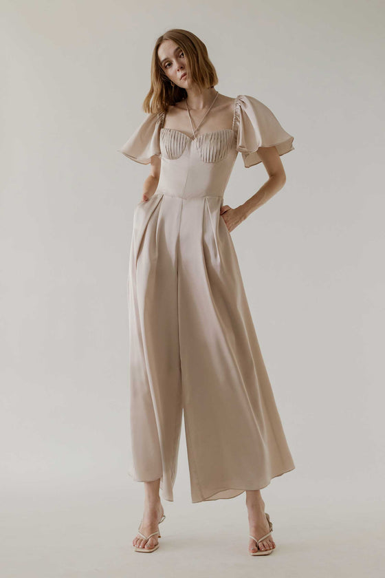 Deruny Jumpsuit (Champagne)