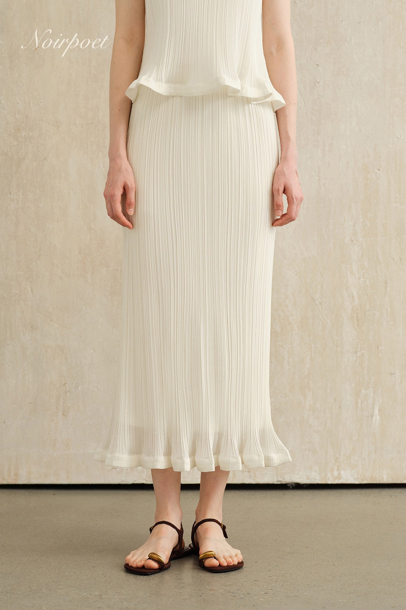 Sorra Midi Skirt (Snow White)