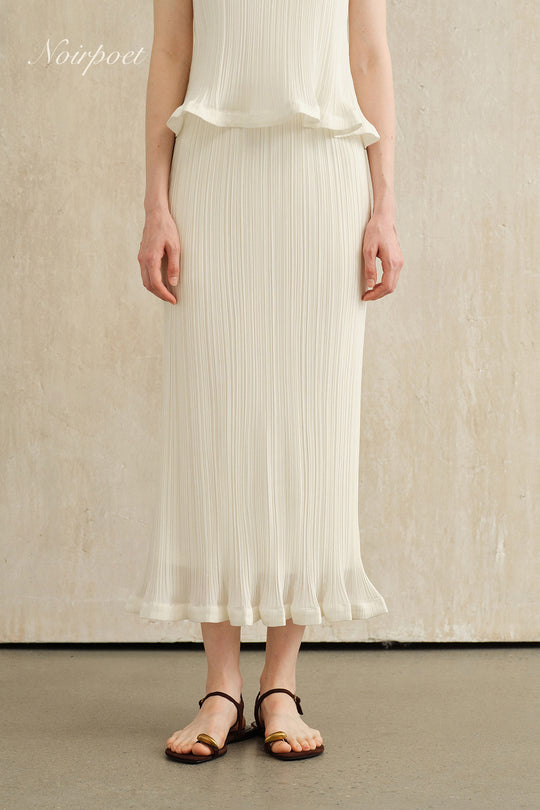 Sorra Midi Skirt (Snow White)