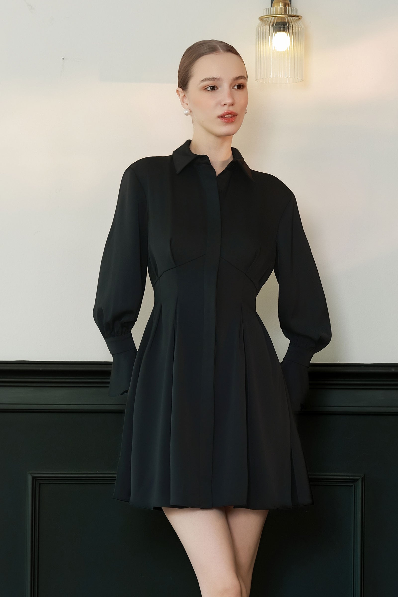 Maeve ShirtDress (Black)