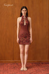 Maya Qipao (Russet)