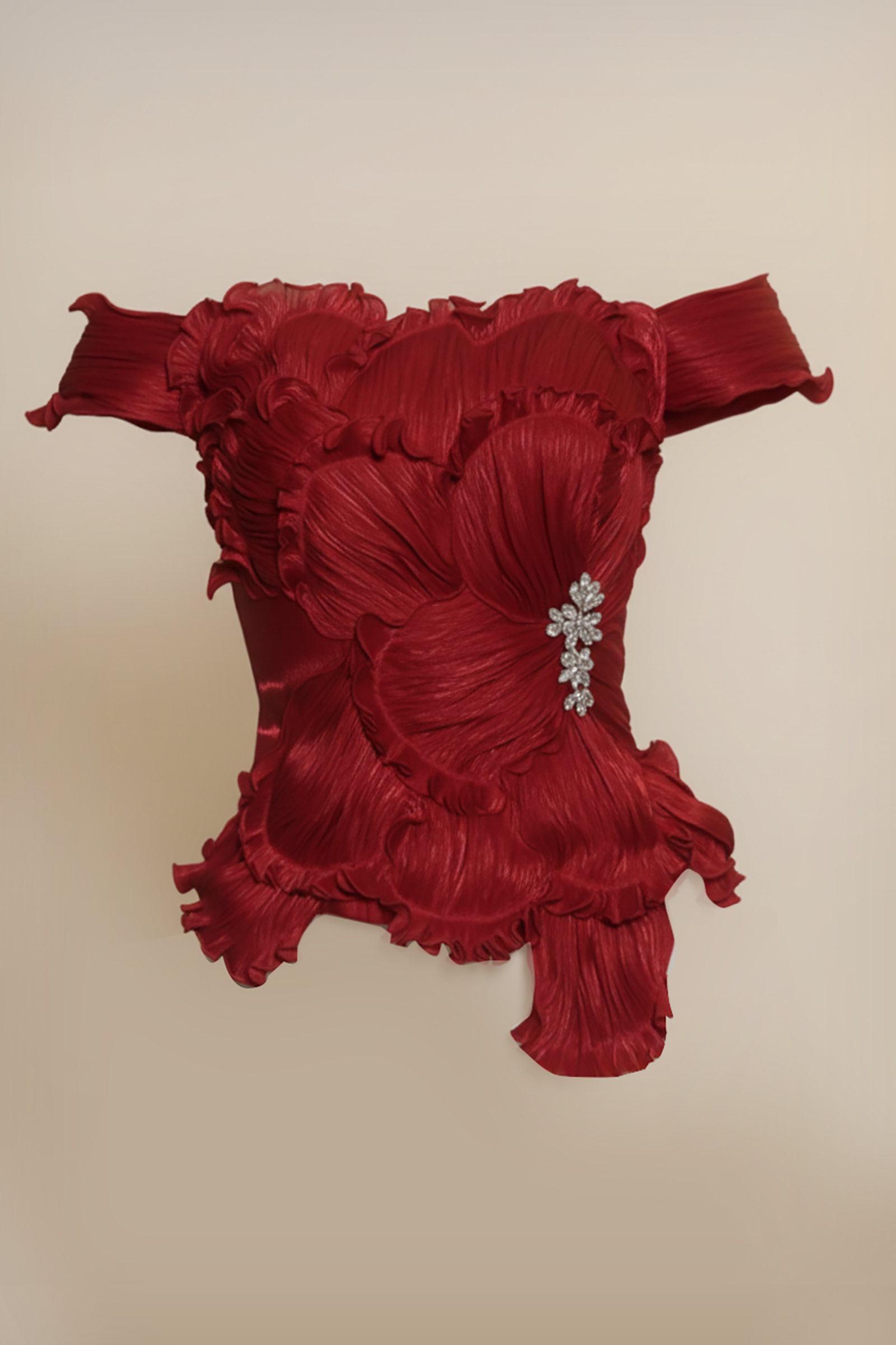 Drasielle Corset Top (Maroon)