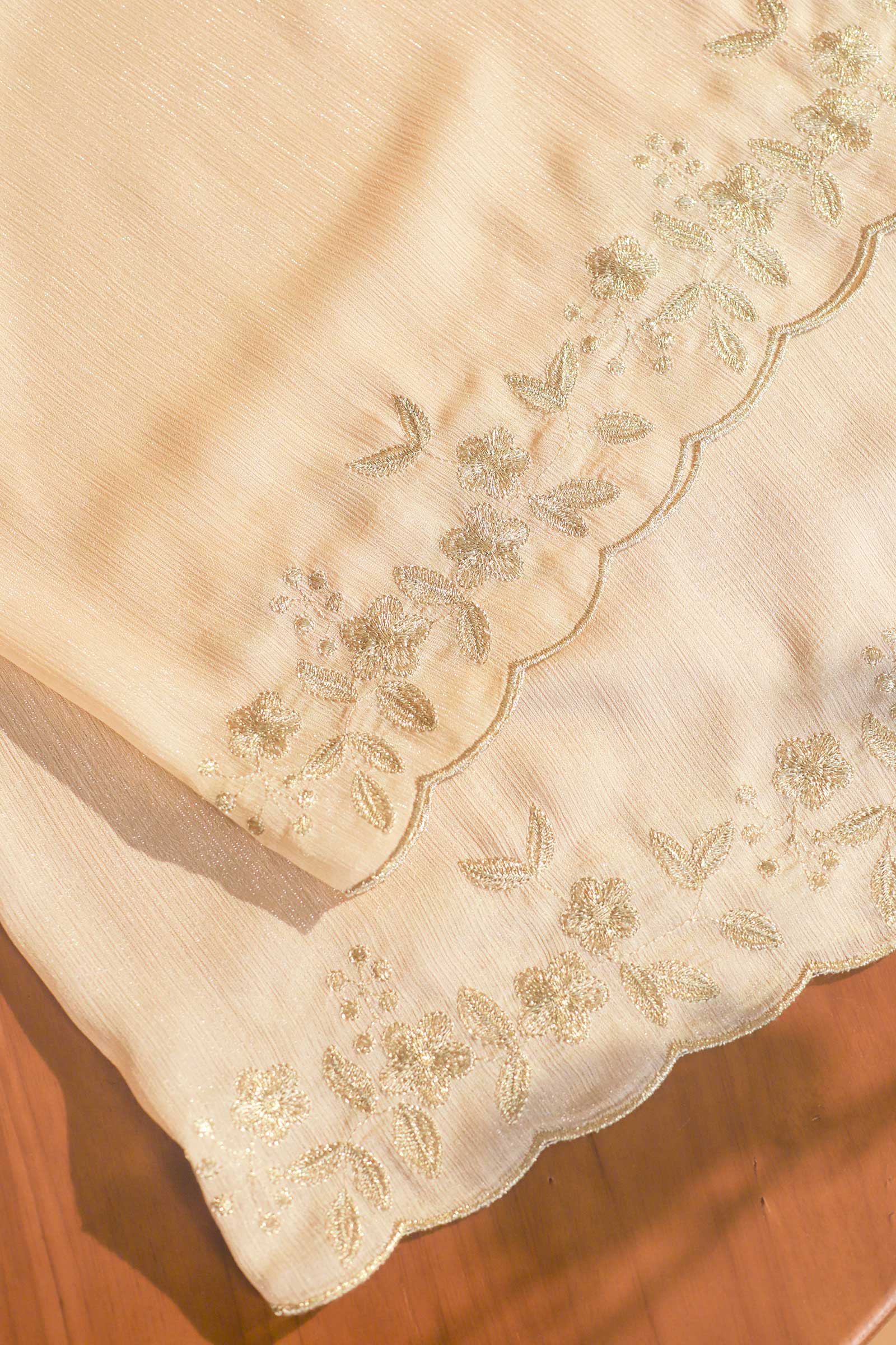 Seraya Shawls (Champagne) (Non Returnable)