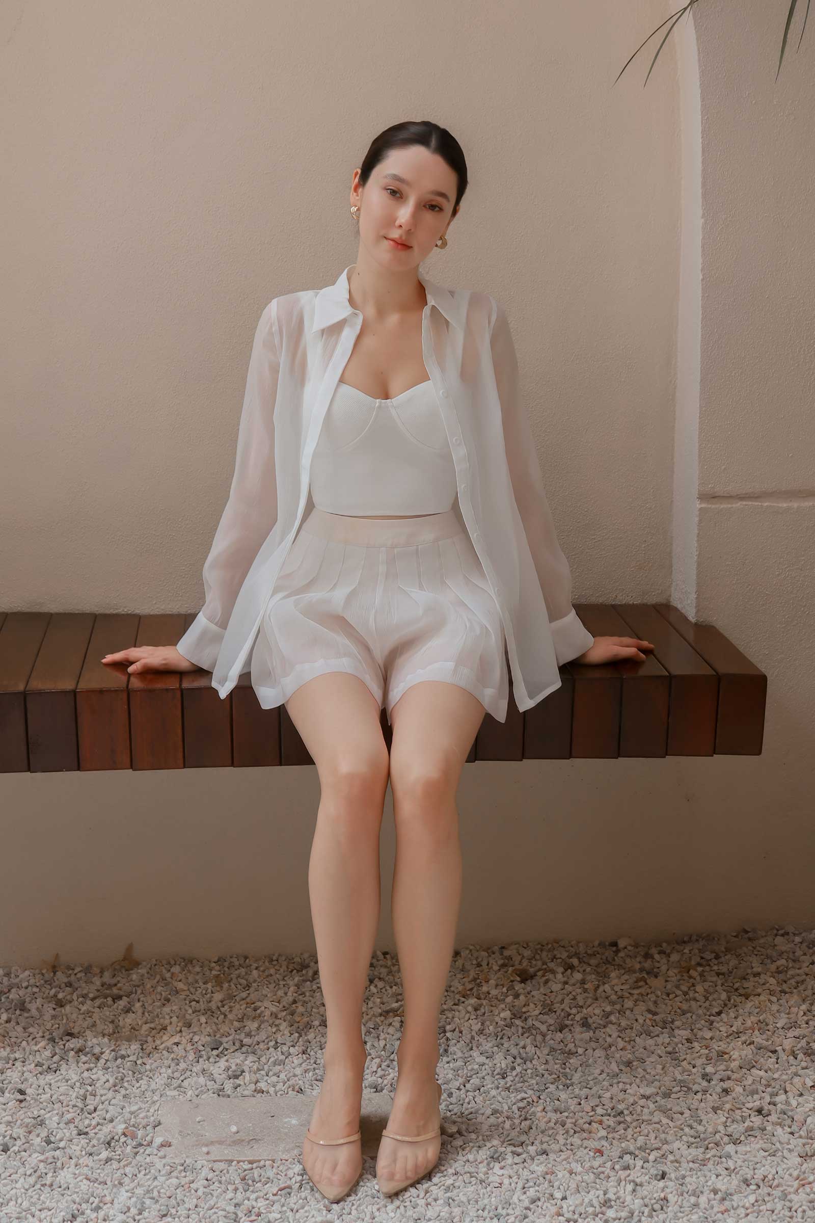 Darnisze Organza Top Set (White)