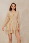 Drealis Padded Dress (Champagne)