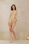 Drealis Padded Dress (Champagne)