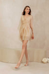 Drealis Padded Dress (Champagne)
