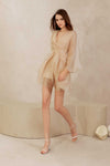 Drealis Padded Dress (Champagne)