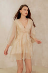 Drealis Padded Dress (Champagne)