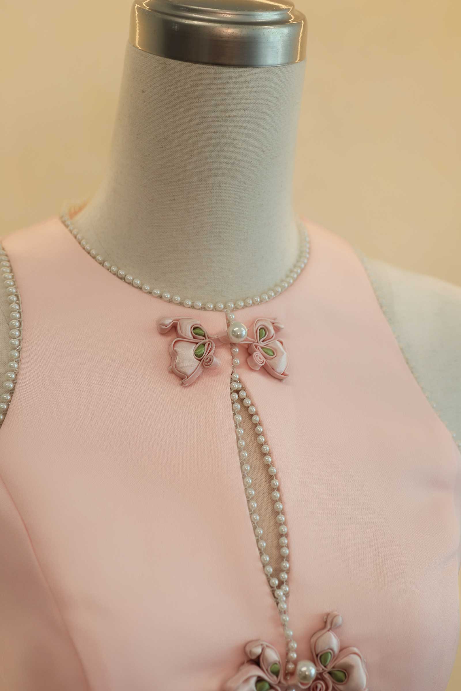 Ivy Qipao Top (Pink)