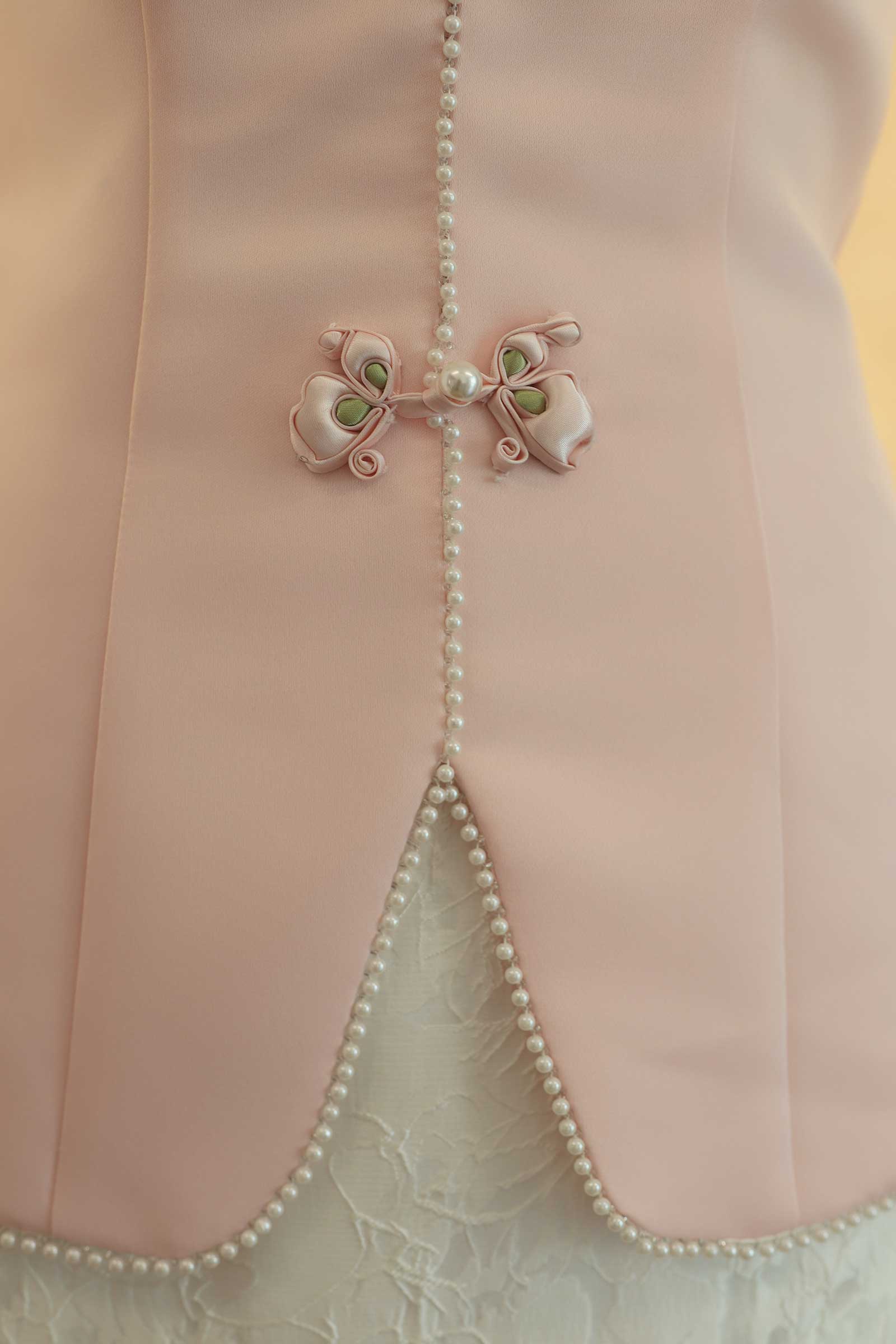 Ivy Qipao Top (Pink)
