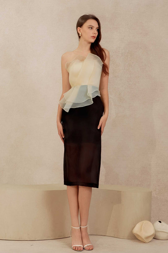 Delancia Padded Dress (Black)