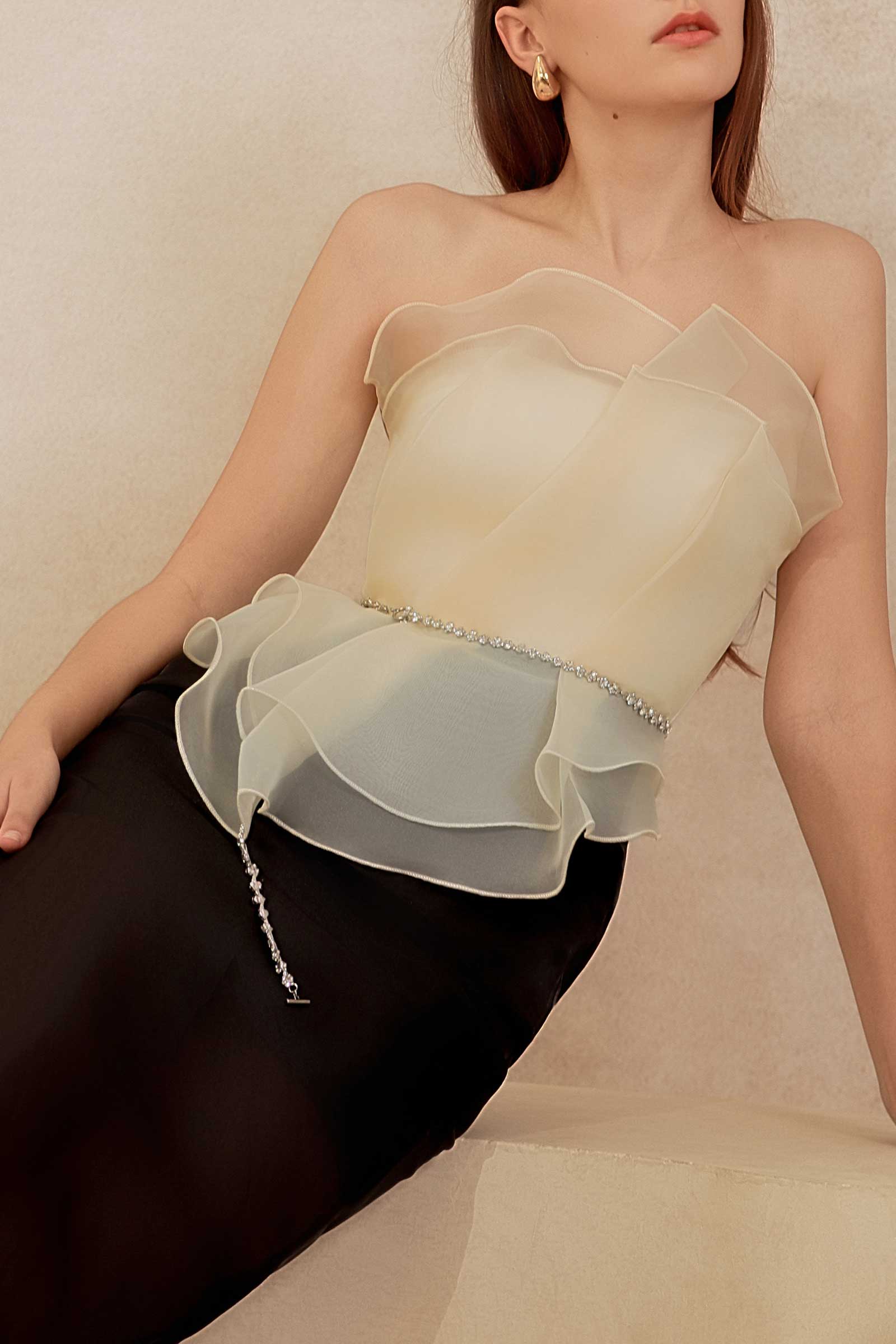 Delancia Padded Dress (Black)