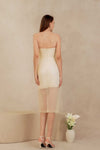 Delancia Padded Dress (Cream)