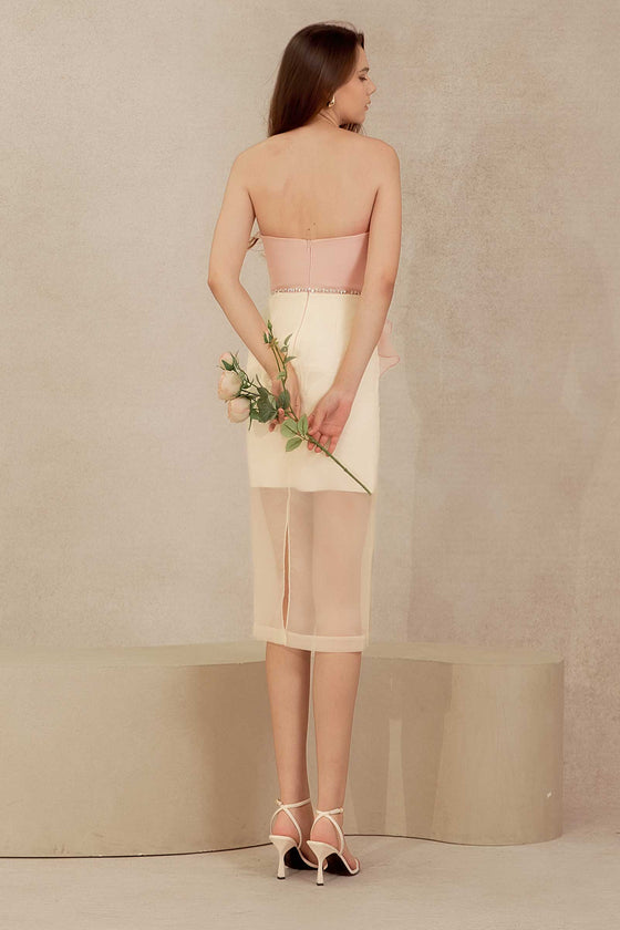 Delancia Padded Dress (Pink)