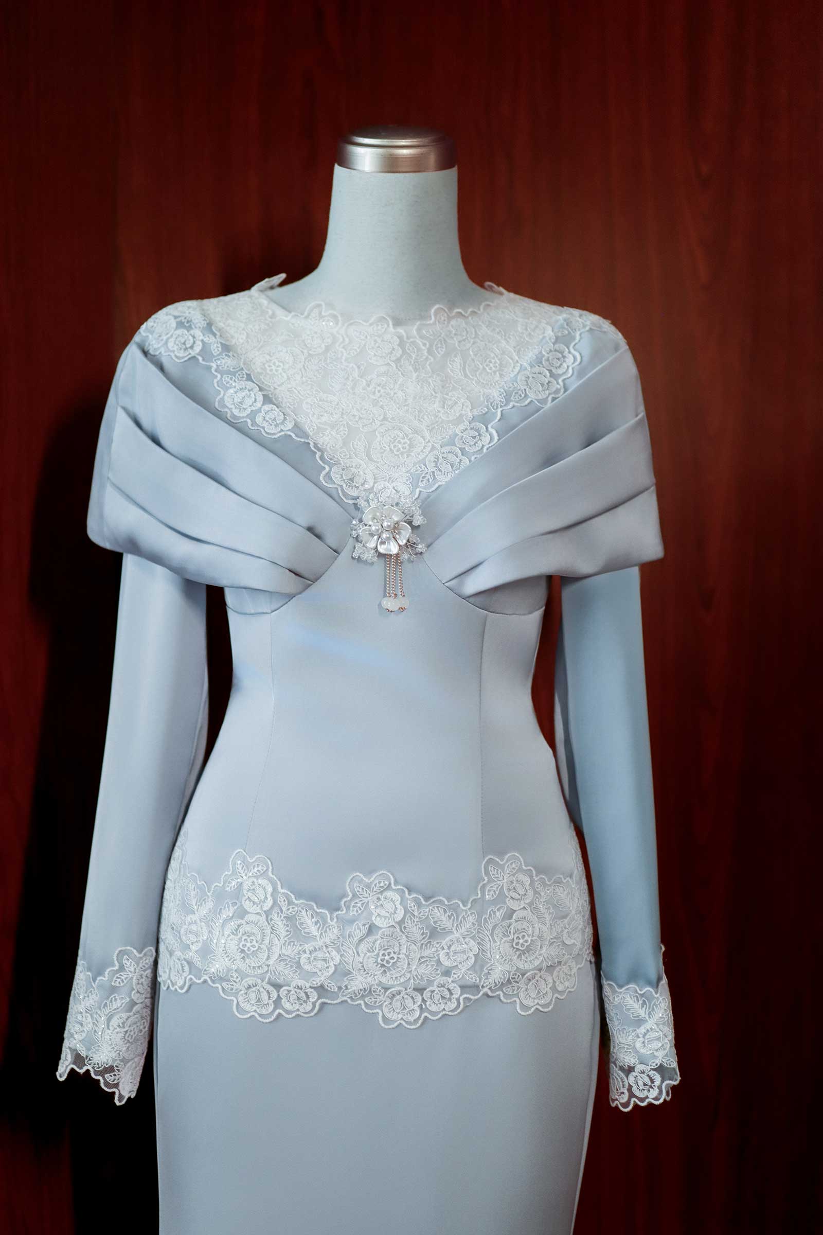 Rembulan Kebaya Top (Blue)