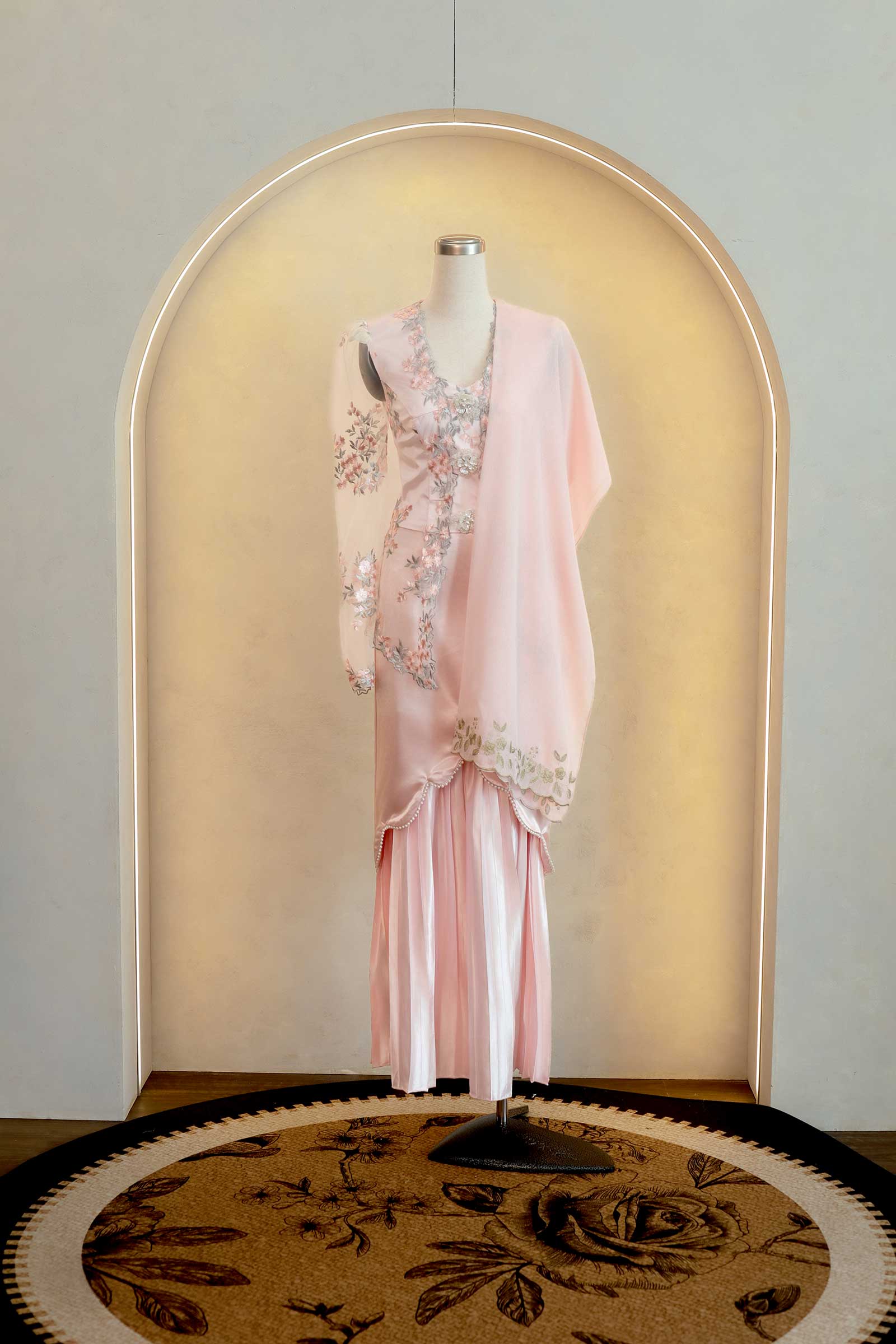 Seraya Shawls (Pink) (Non Returnable)