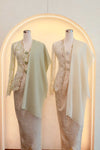 Enchanting Shawls with Brooch (Sage) (Non Returnable)