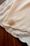 Enchanting Shawls with Brooch (Ivory) (Non Returnable)