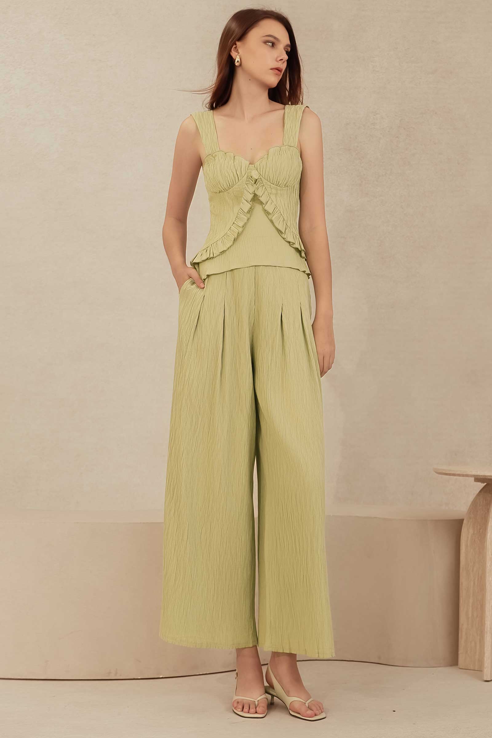 Devrin Padded Top (Sage)