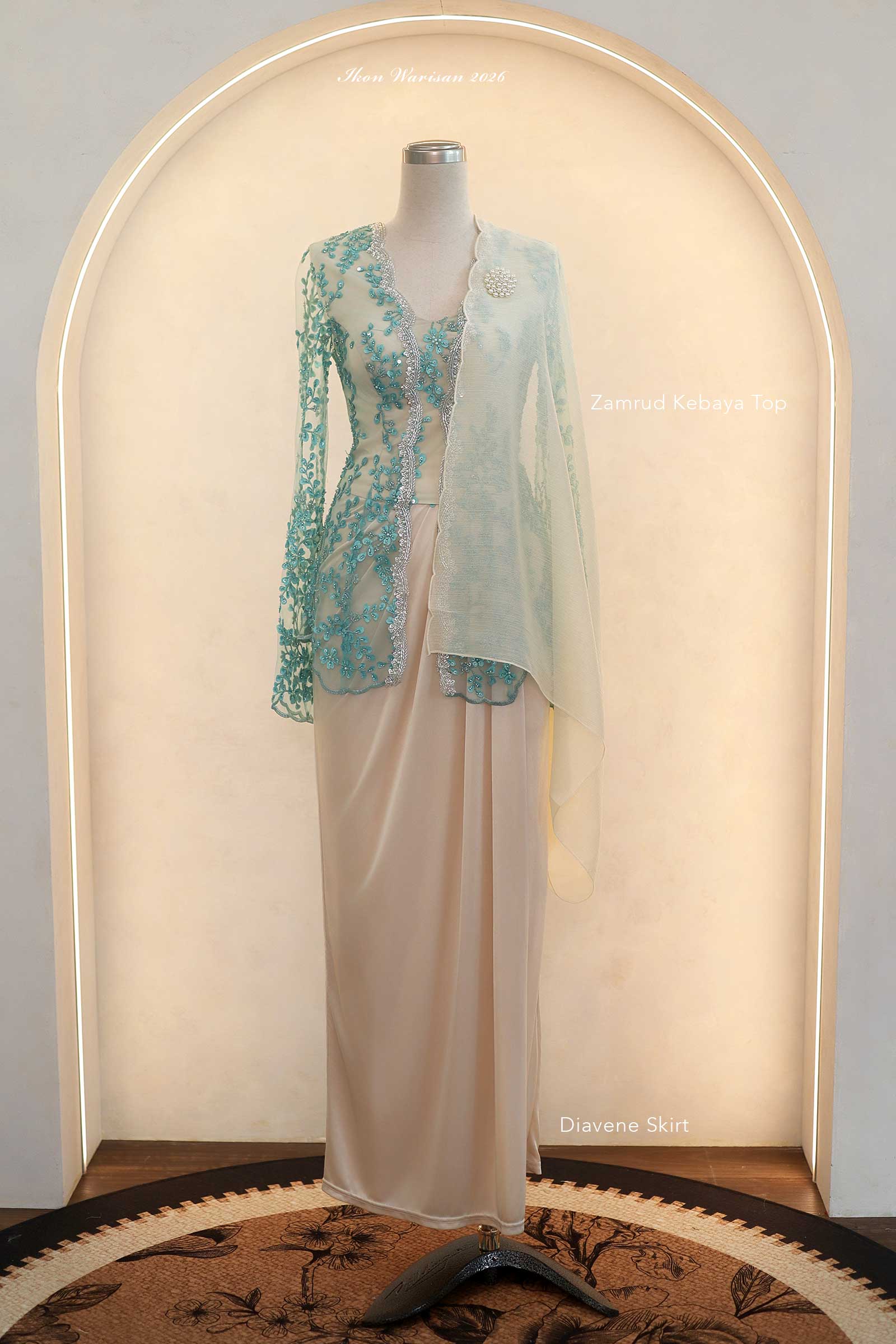 Zamrud Skirt (Champagne) PREORDER