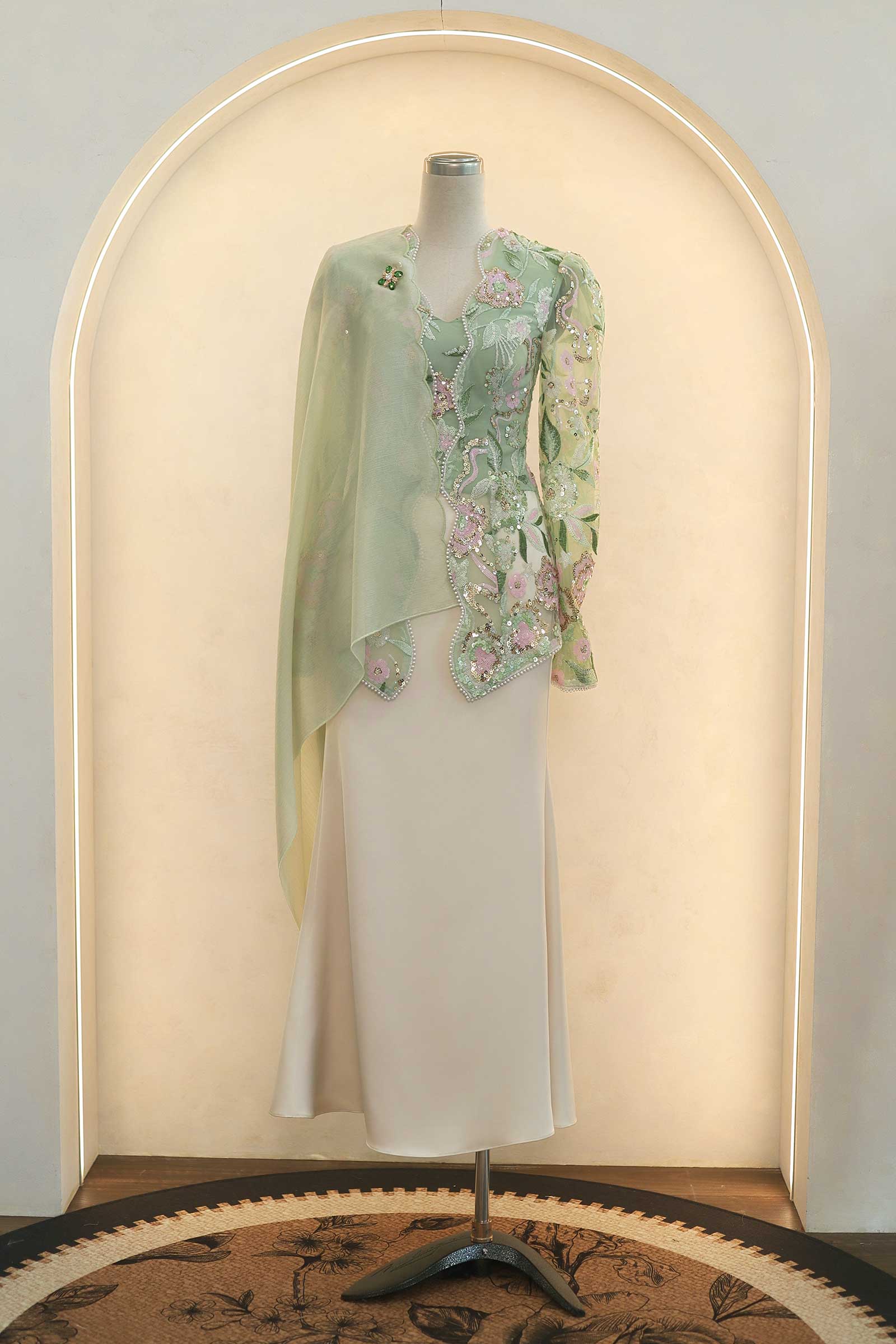 Emerelle Kebaya Top (Mint)