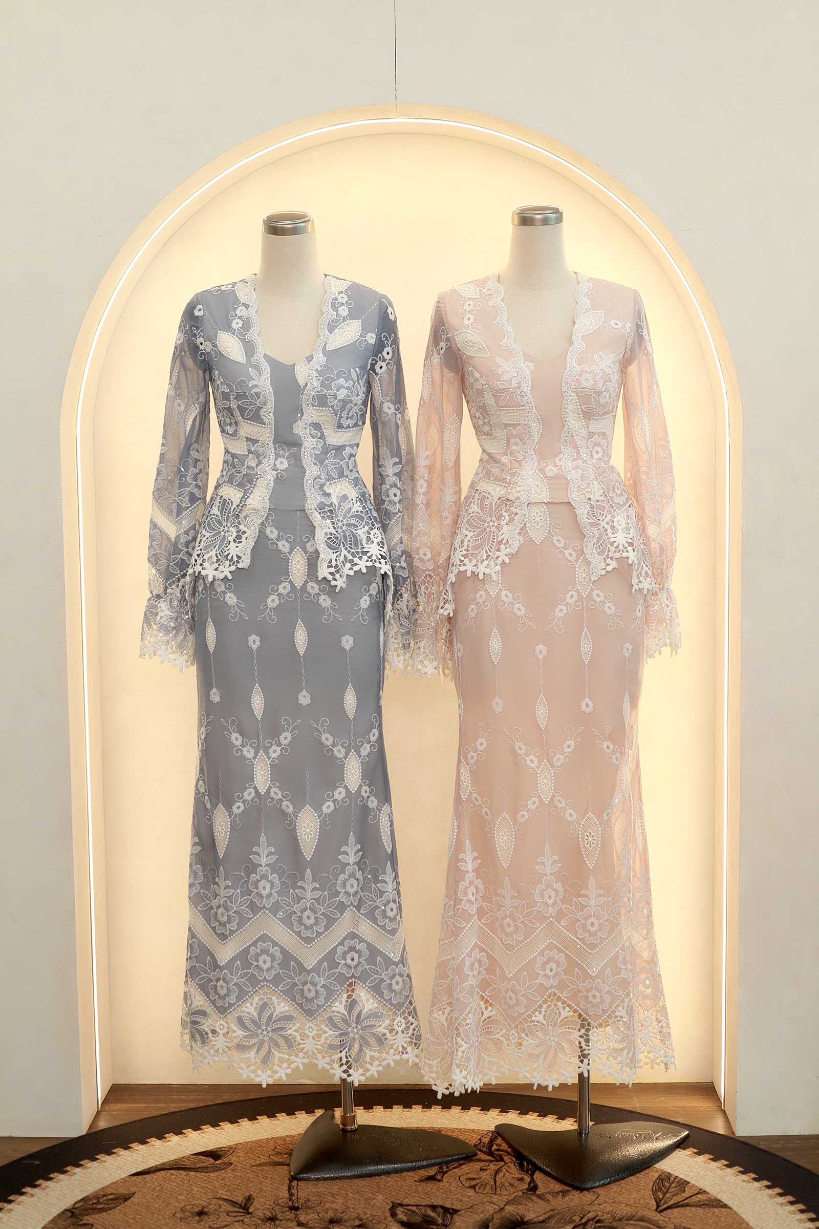 Rosalie Kebaya Set (Rose)