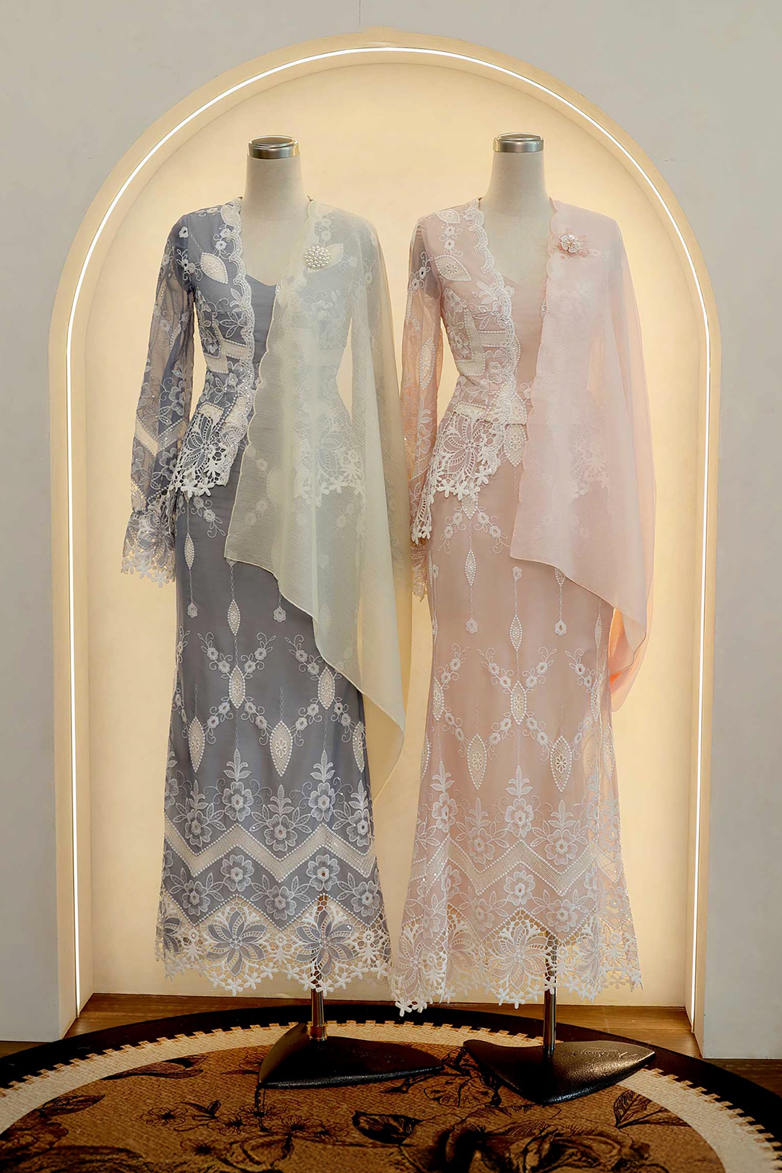 Rosalie Kebaya Set (Rose)