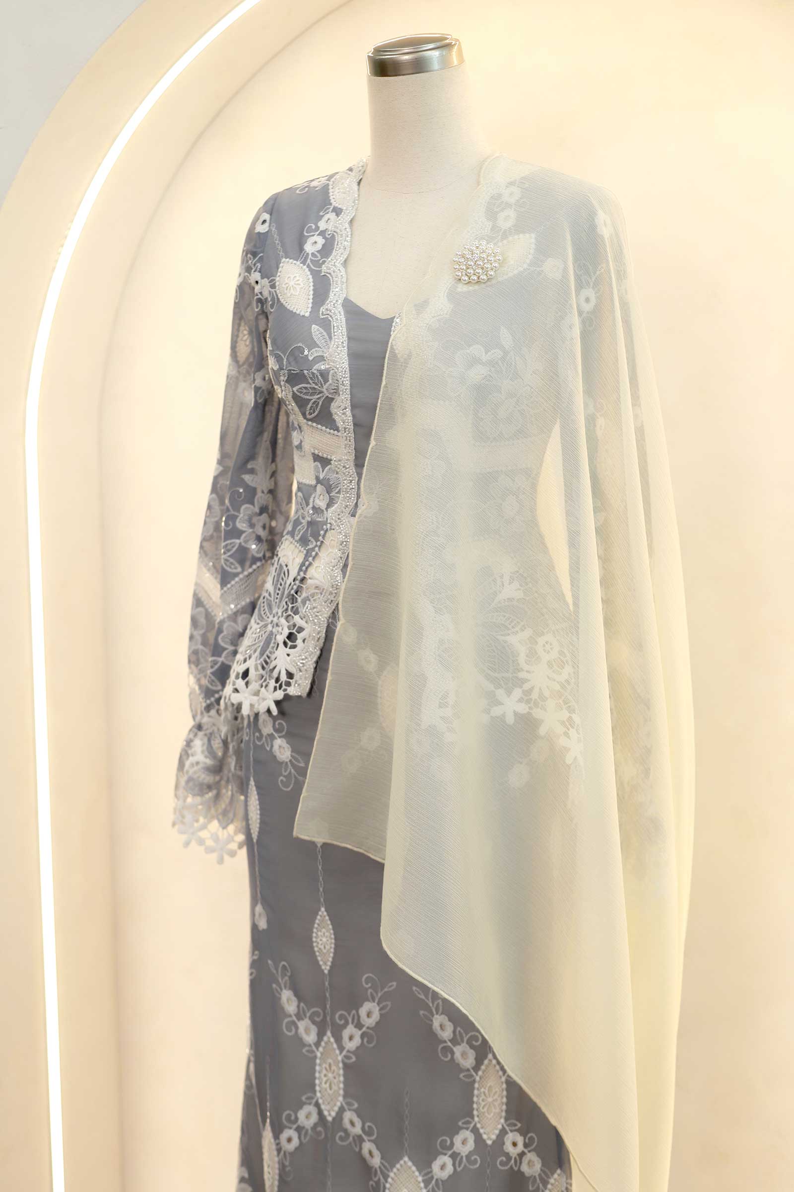 Rosalie Kebaya Top (Bluebell)